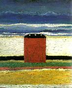 Kazimir Malevich red house Germany oil painting artist